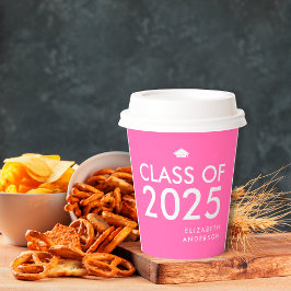 Vasos De Papel Moderna y audaz fiesta de graduación personalizada