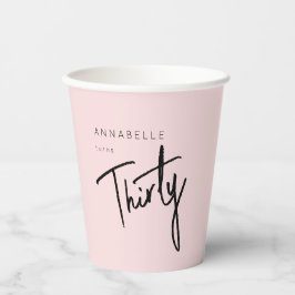 Vasos De Papel Moderno 30.ª fiesta de 30 años