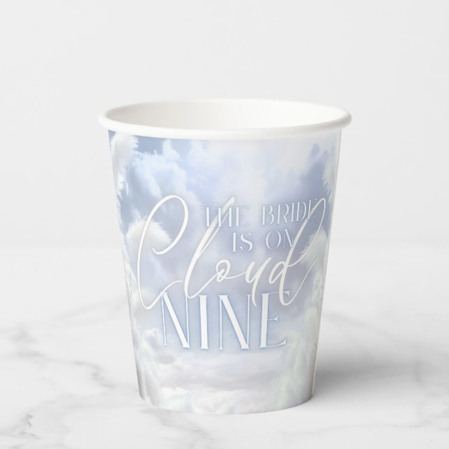 Vasos De Papel Moderno En Nueve Nueve Ducha Bridal Pampas (Reverso )