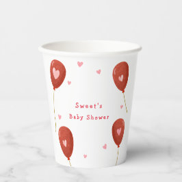 Vasos De Papel Moderno pequeño Baby Shower Globo