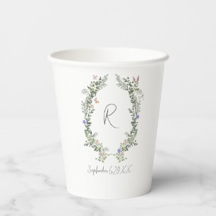 Vasos De Papel Moderno Personalizado de tostadas Boda Bar de rece