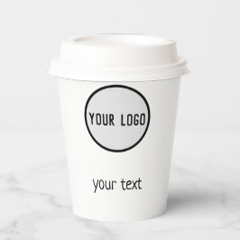 Vasos De Papel MODERNO SIMPLE AGREGAR TU LOGO feliz navidad Postc