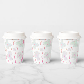 Vasos De Papel MODERNO SIMPLE AGREGAR TUS tazas de papel LOGO