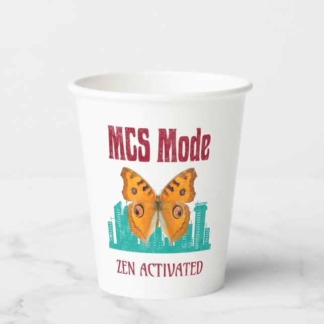 Vasos De Papel Modo MCS de sensibilización sobre sensibilidad quí (Anverso)