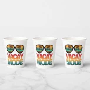 Vasos De Papel Modo Vacaciones