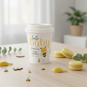 Vasos De Papel Momentos bonitos: Hola Bee Bee Shower