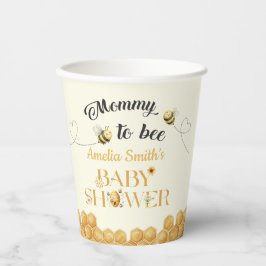 Vasos De Papel Mommy To Bee Baby Shower