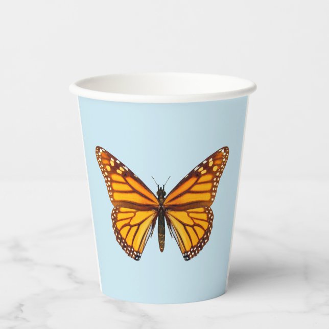 Vasos De Papel Monarch Butterfly (Anverso)
