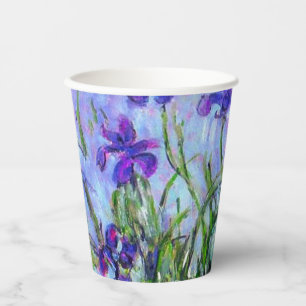 Vasos De Papel Monet Lilac Irises