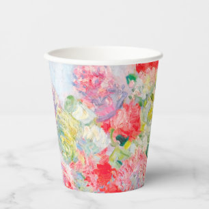 Vasos De Papel Monet Peonies