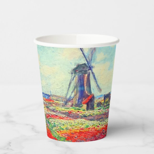 Vasos De Papel Monet Tulips Windmill (Izquierda)