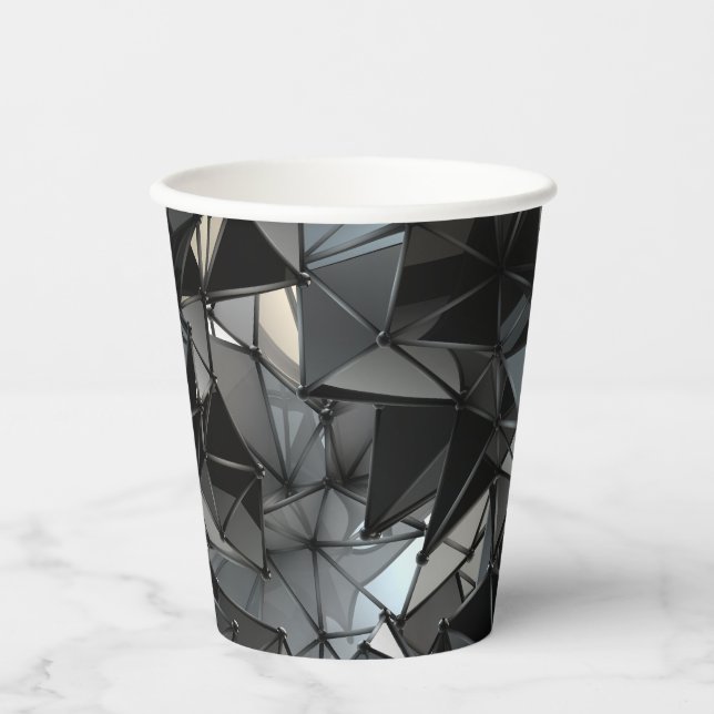Vasos De Papel monocromo interminable: (Anverso)