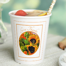 Vasos De Papel Monograma De Regalo De Giro Rústico Gracias