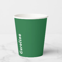 Vasos De Papel Monograma elegante de escritura de firma