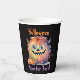 Vasos De Papel Monster Bash Halloween Party