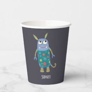 Vasos De Papel Monstruos Cutos Personalizados