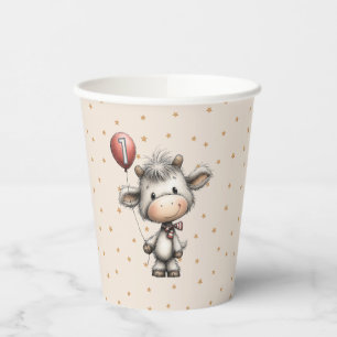 Vasos De Papel Moo Magic: ¡Edición Cumpleaños Uno!