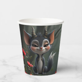 Vasos De Papel Moonlit Mischief Forest Spirit of Crimson Bloom. 