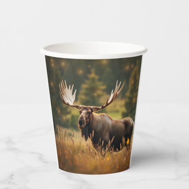 Vasos De Papel Moose guapo (Anverso)