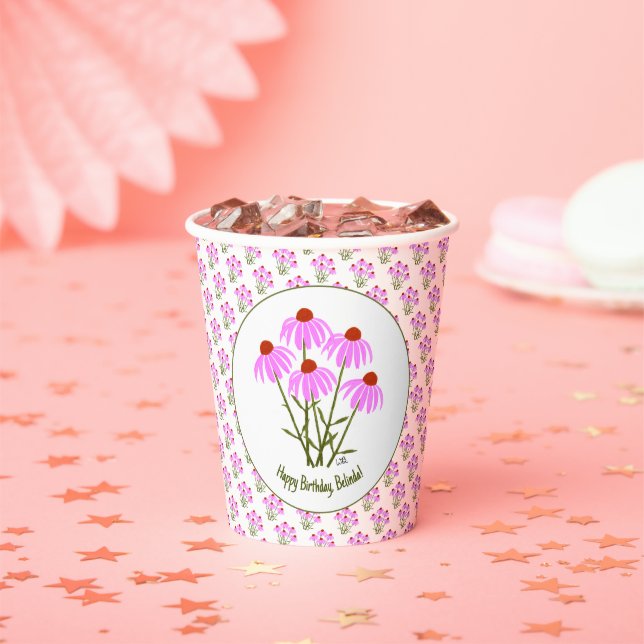 Vasos De Papel Morado de Cornflowers (in situ)