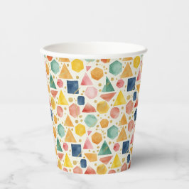 Vasos De Papel Mosaico de Prisma de Citrino