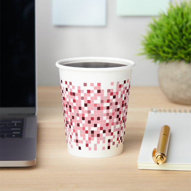 Vasos De Papel Mosaico, pequeñas plazas. (in situ)