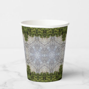 Vasos De Papel Moss verdes y arte de la naturaleza terrestre