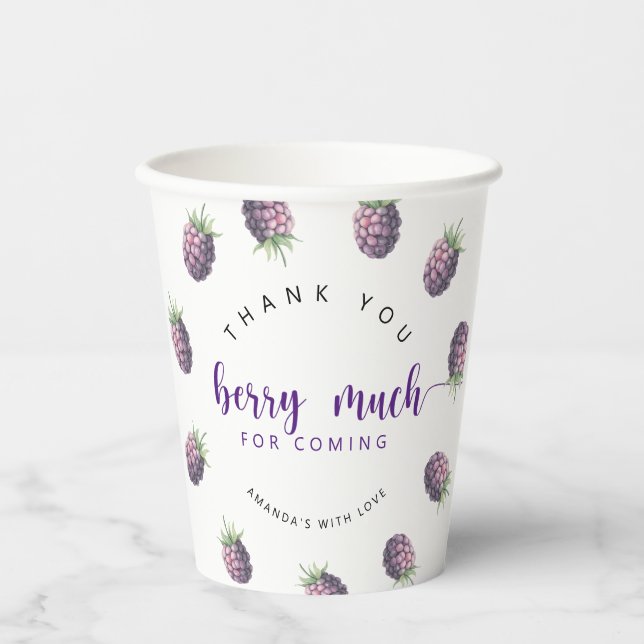 Vasos De Papel Muchas gracias  (Anverso)