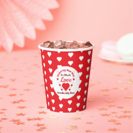 Vasos De Papel Mucho amor Baby Shower