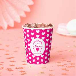 Vasos De Papel Mucho amor Baby Shower