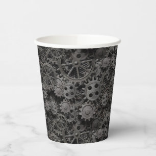 Vasos De Papel Muchos engranajes metalizado oxidados o piezas de 