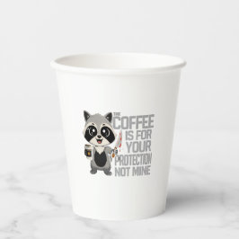 Vasos De Papel Mug Funny Coffee Is For Your Protection not mine
