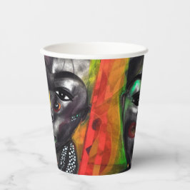 Vasos De Papel Mujer africana