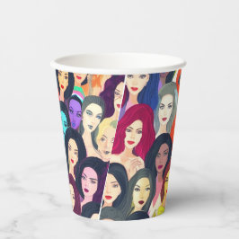 Vasos De Papel Mujeres hermosas