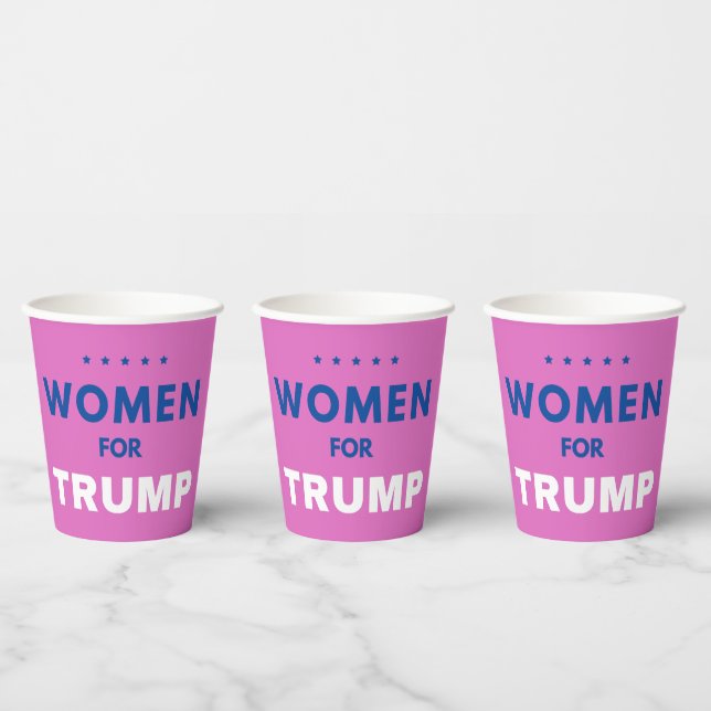 Vasos De Papel Mujeres Por Trump (Multi)