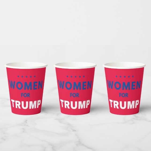 Vasos De Papel Mujeres Por Trump (Multi)