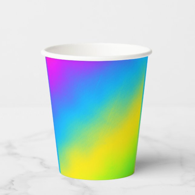 Vasos De Papel Multicolor (Anverso)