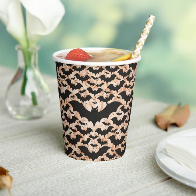 Vasos De Papel Murciélagos (in situ)