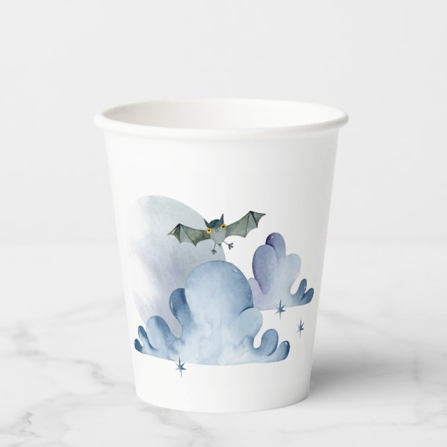 Vasos De Papel Murciélagos y nubes (Anverso)