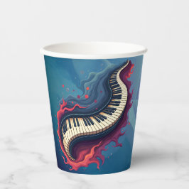 Vasos De Papel Music in motion, the curved piano.