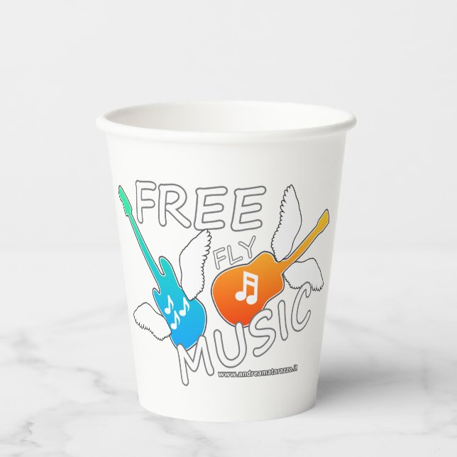 Vasos De Papel Música de vuelo libre (Anverso)