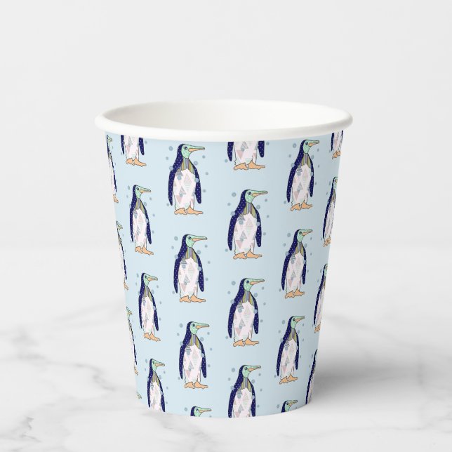 Vasos De Papel Musterpinguin  pappbecher (Anverso)