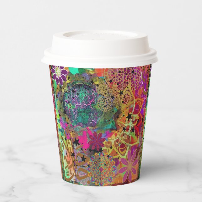 Vasos De Papel Musulmán Artístico (Izquierda)