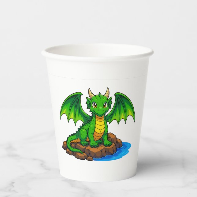 Vasos De Papel My little dragon (Anverso)