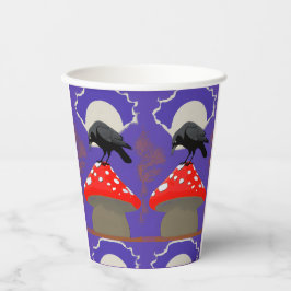 Vasos De Papel 🖤 Mystical Raven Paper Cup
