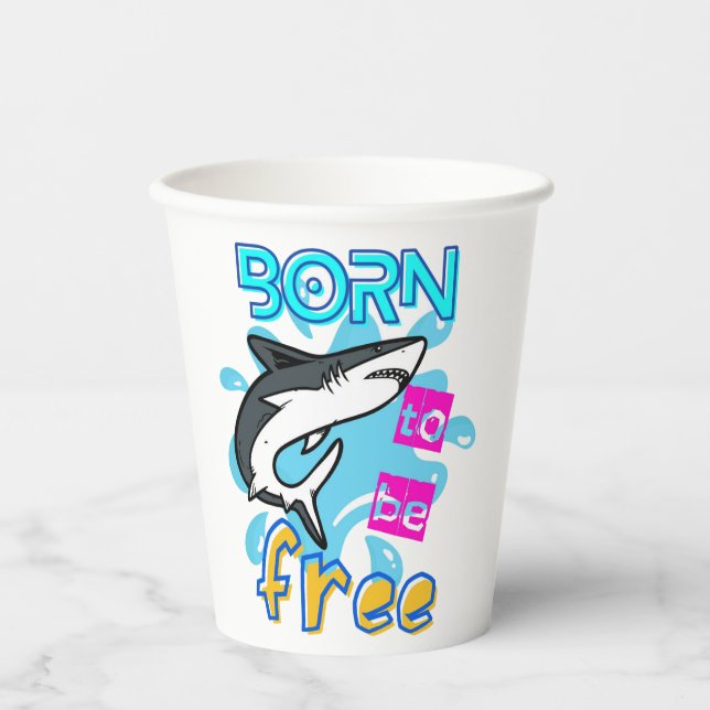 VASOS DE PAPEL NACIDO PARA SER LIBRE (Anverso)