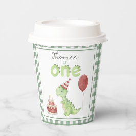 Vasos De Papel Nacimiento acuático Dinosaurio 1.ᵉʳ cumpleaños