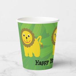 Vasos De Papel Nacimiento de aniversario de Safari