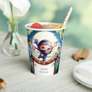 Vasos De Papel Nacimiento de espías acuáticas Ninja