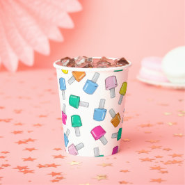 Vasos De Papel Nail Polaco Spa Fiesta Manicure Beauty Cumpleaños